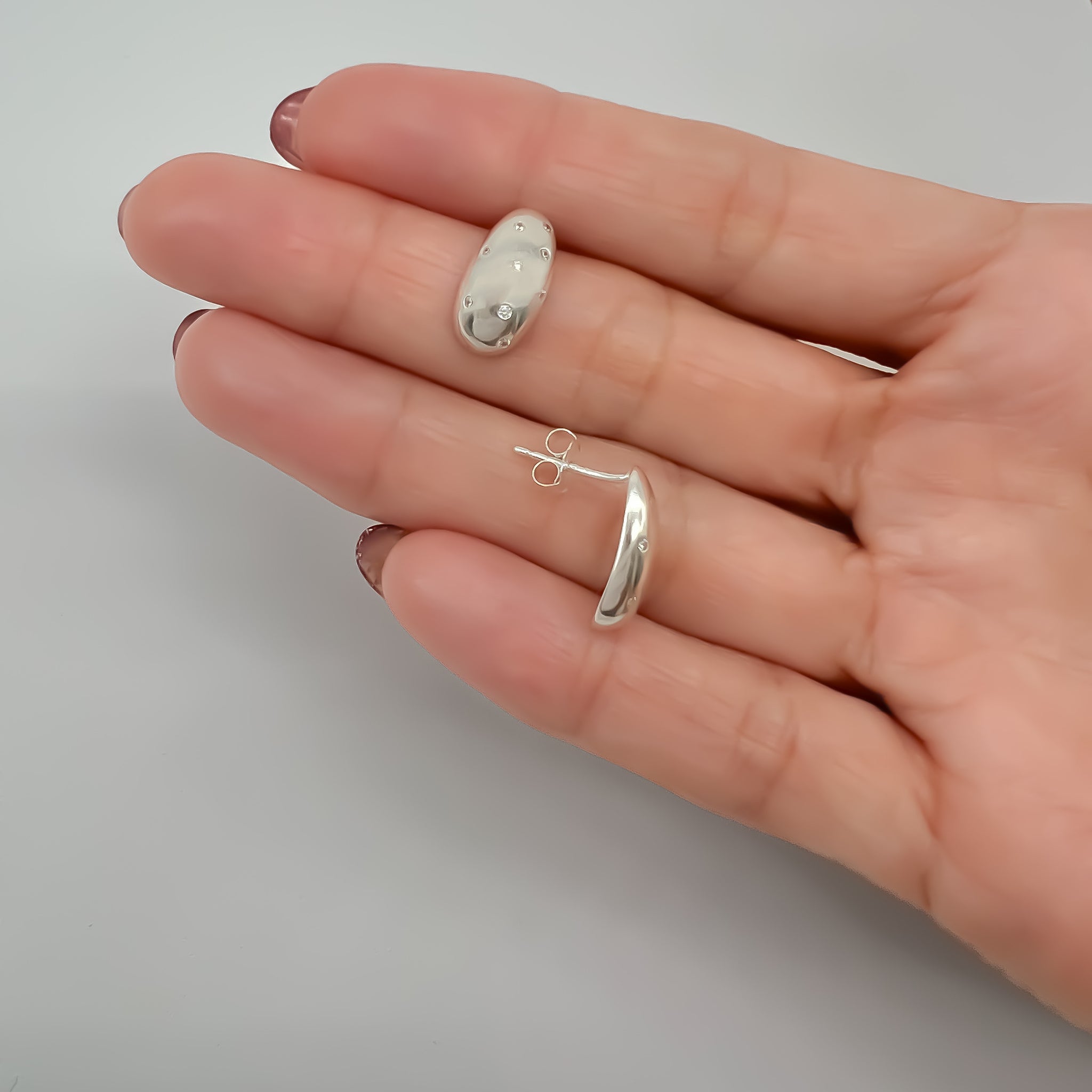 Aretes tipo gotas con  micro zirconias