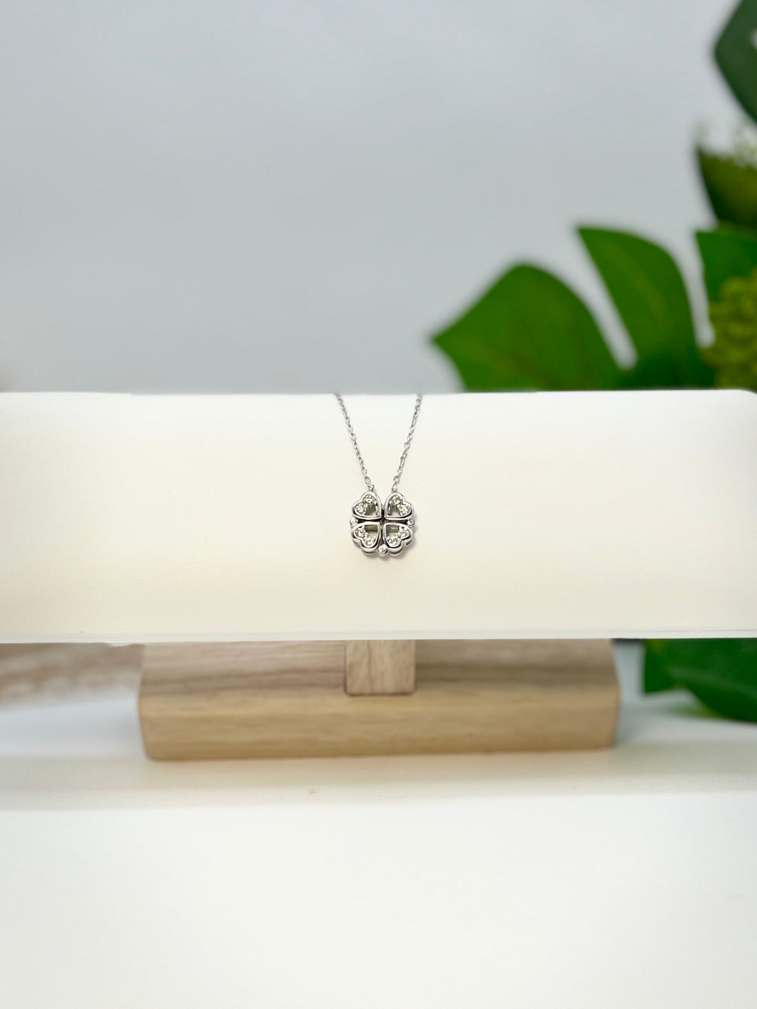 Collar de corazones Plata 9.25